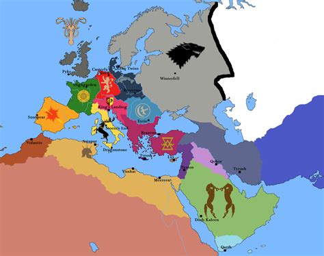 Game Of Thrones Europe Map